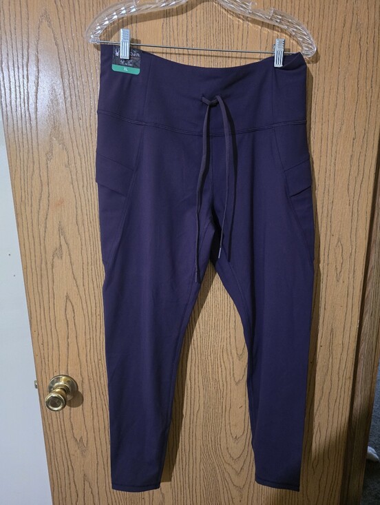 Spider Pants - Nwt.Spider Purple Drawstring Active Leggings with Side Pockets